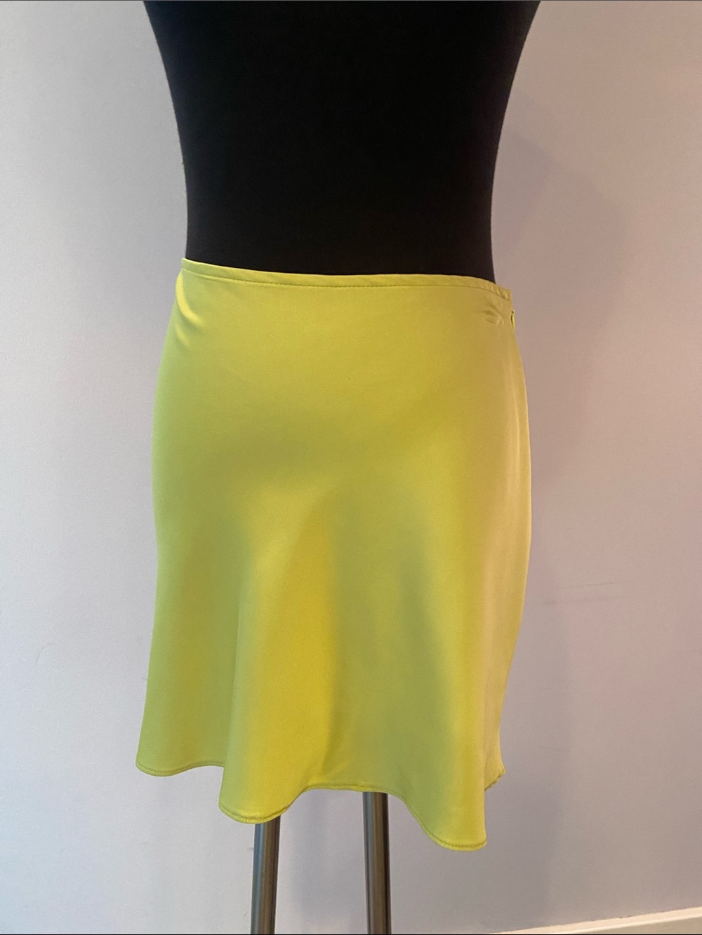 Lime green slip skirt